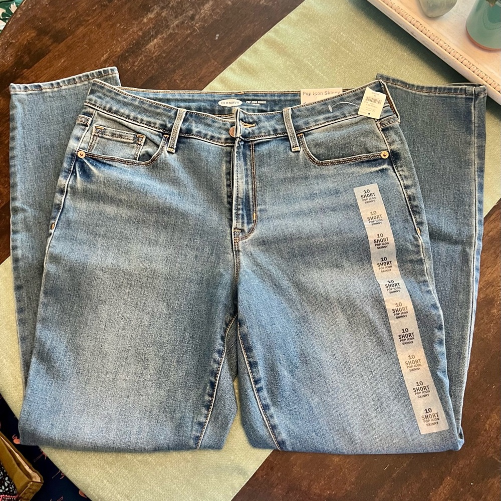 Old Navy Women's Light Blue Pop Icon Skinny Jeans Size 10 Short NWT